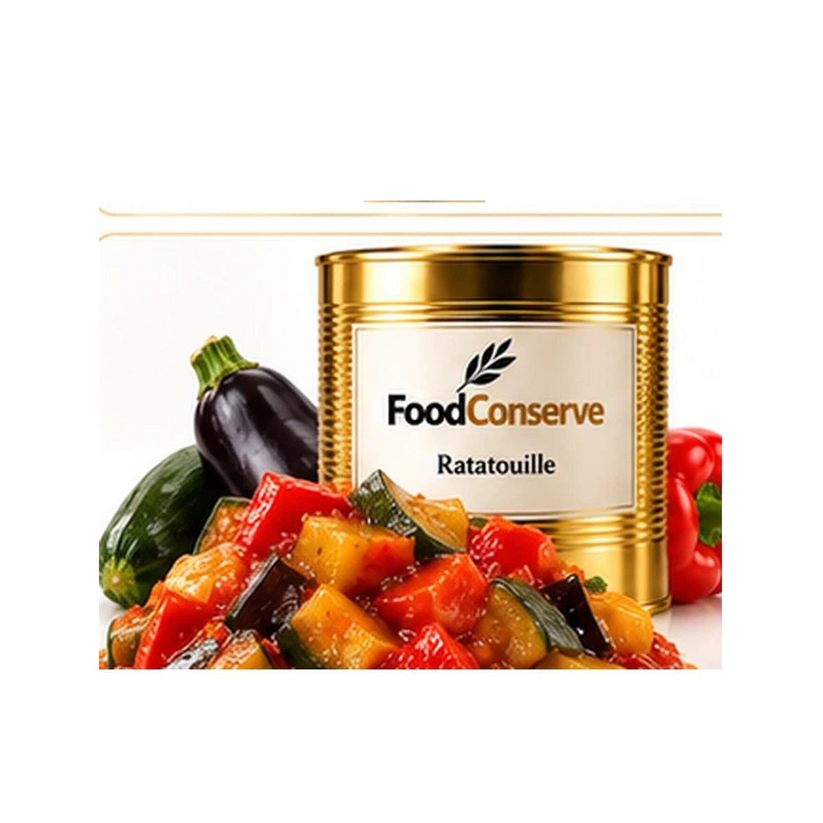 Boîte dorée FoodConserve : Ratatouille