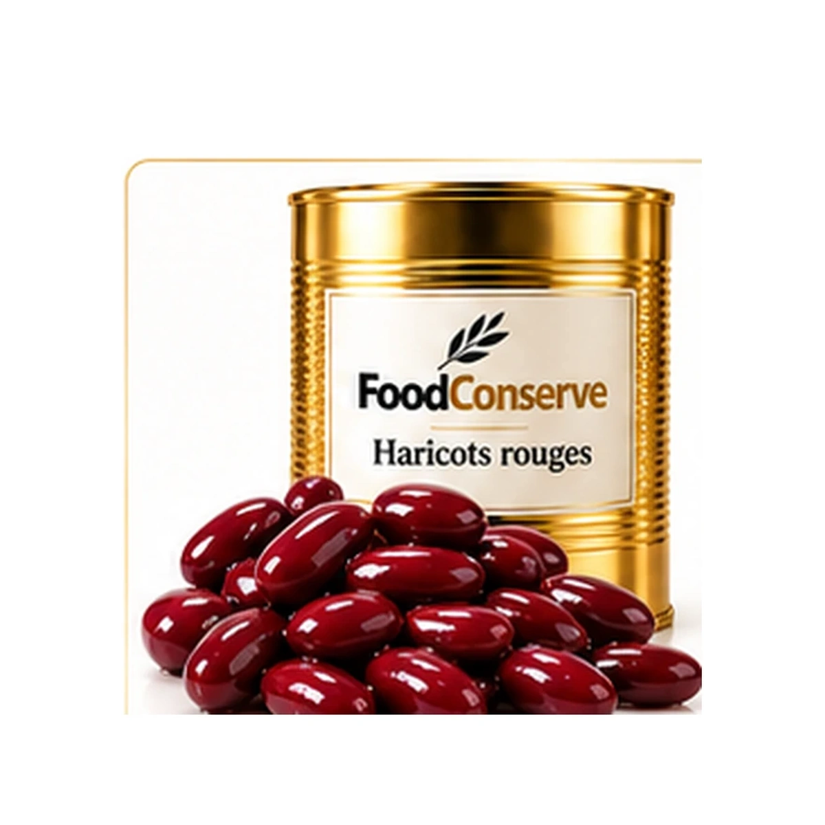 Boîte dorée FoodConserve : Haricots rouges