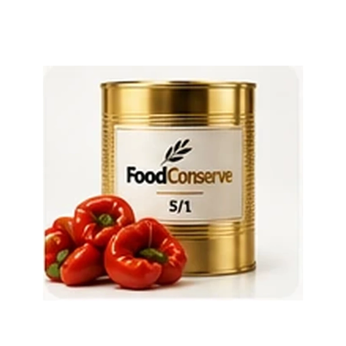 Boîte dorée FoodConserve : Poivrons grillés